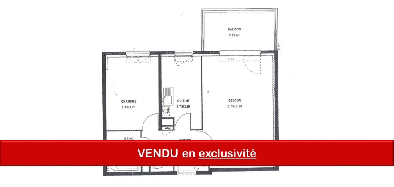 QUEULEU - INVESTISSEUR - T2 résidence 2006 - 48m²+pk + balcon - Image #4